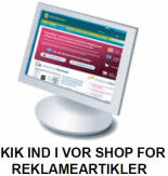 Linkshoppen med reklameartikler og t�j til bl.a. events - klik her