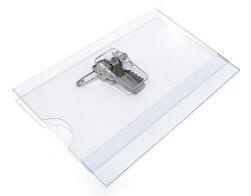 Hårde kortholdere, konferencekortholder, navneskilteholder, plastskilteholder, ID-kortholder