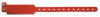 013112140-2514 RED 25MM VINYL WRIST BAND WITH PERMA-SANP CLOSURE