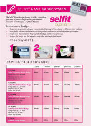 Selfit Name Badges Systems