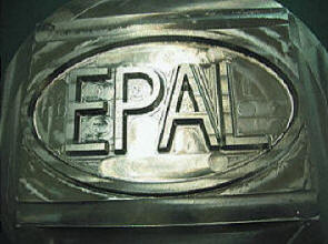 Epal br�ndestempel til br�ndem�rkning p� paller 