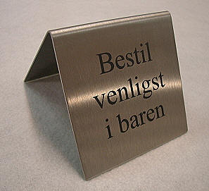 Bordskilte / navneskilte