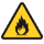 Pictogram - Advarsel - brand- eller eksplosionsfare