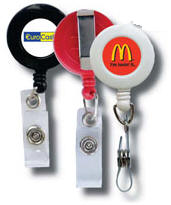 Quickback og kortholdere med tryk efter tilbud.