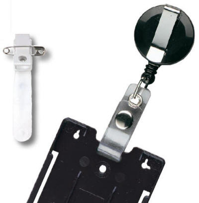 Quickback og kortholdere med tryk efter opgave og tilbud.