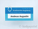 Badgepoint - Name tag systems - We make your name visible fra Dansk Erhvervsbekl�dning. - som Standardprodukter, Individuelle produkter, og som Branchel�sninger: Navneskilte, Reversskilte, Bordskilte, Kampagneskilte, Badge, med tryk og gravering, efter opgaven.