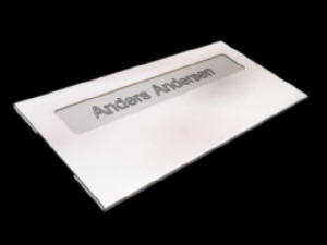 Scandinaviandesignhouse har designet et navneskilt i st�l med plads til firmalogo - Deres, m�ske. Lasergravering kan endvidere udf�res i:  Metal - Glas - Keramik - Plast - L�der - Tr� - Sten - Stort set alle materialer. Ligesom lasersk�ring kan udf�res i: Tr� - Plast - Gummi - Pap - karton - L�der.