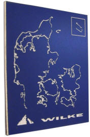 3841633013 K�leskabsmagnet med gravering. Resopal. Dimensioner: 65 mm. x 50 mm. x 1.5mm.&nbsp;