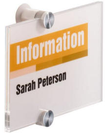 33017. D�rskilt i acryl plast (b x h) 10,5 x 14,8 cm..