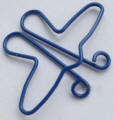 Dess.: 08316SS0304A Farvede papirclips i form af en metal sommerfugleclips