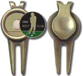 Eksklusive golfs�t boldmark�r og pitchfork med clips efter opgave.