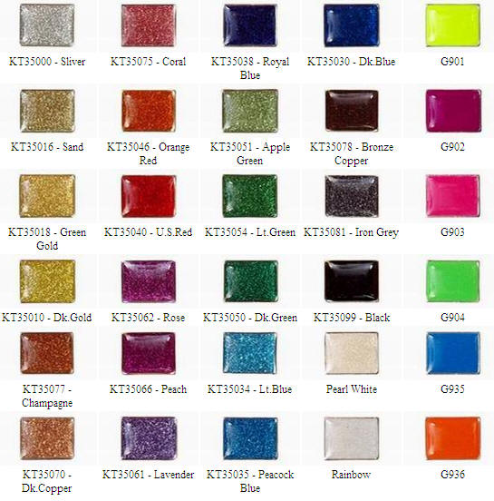 Fin glitter-farvekort