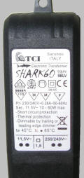 Elektronisk transformer beregnet til halogen belysning.