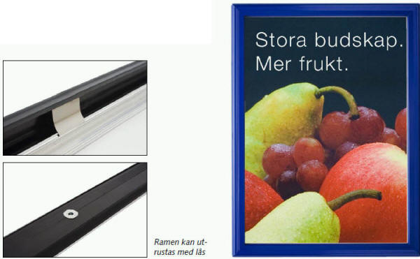 ProfiSnap - 40 mm - Stormskilte, plakatrammer og gadeskiltning