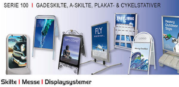 Skilte - messe og displaysystemer - Serie 100 - fra lager