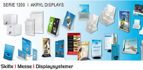 Skilte - messe og displaysystemer - Serie 1200 - fra lager