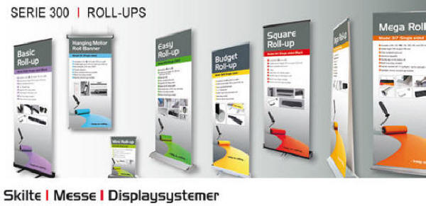 Skilte - messe og displaysystemer - Serie 300 - fra lager
