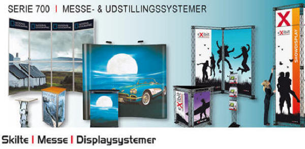 Skilte - messe og displaysystemer - Serie 700 - fra lager