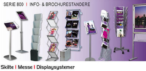 Skilte - messe og displaysystemer - Serie 800 - fra lager