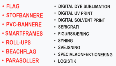 Bannerskiltning og tekst til daglig og til kampagner