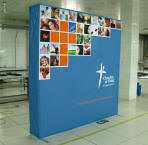 PopUp-bannere kan bruges til udendørs reklamer eller som vægreklame