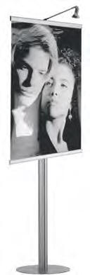 Spica Display Stand with banner and spotlight SS-97100