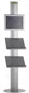 VEGA DISPLAY STAND A3 snapframe and 2xA4 shelves SS-97105