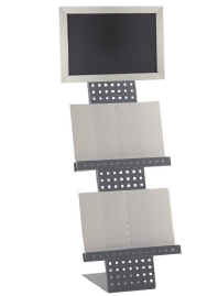 Kvadrat Display med A3 ramme/brochurehylder - Display med A3 ramme og A3 brochurehylder.