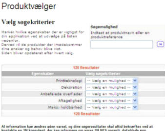 De kan søge yderligere viden i produktvælgeren fra 3M