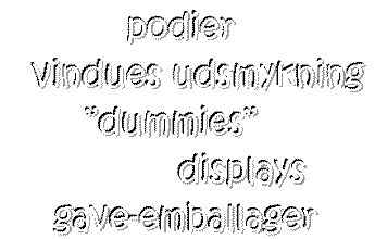 Podier, salgsdisplays, børnemøbler, plakatsøjler, skraldespande