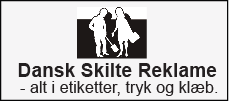 Klistermrker fra Dansk Skilte Reklame kan producere i alle mngder og i alle farver, faconer eller strrelser, da de fremstilles efter opgave.