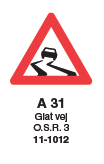 Vejskilt A31