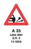 Vejskilt A33