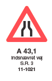 Vejskilt A43.1