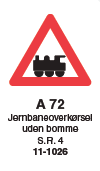 Vejskilt A72
