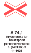 Vejskilt A74.1