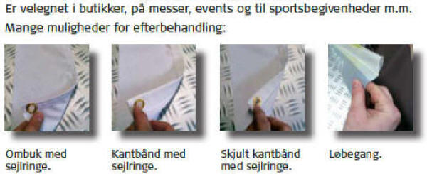 Er velegnet i butikker, p messer, events og til sportsbegivenheder m.m.