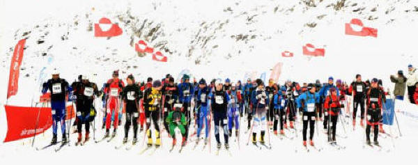 Ski-maratonet foregår nord for polarcirklen