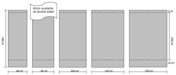 EASY CHANGE - Recommended media - Lamination paper, Banner, Fabric, PVC
