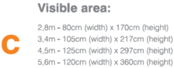 Beachflag - Quill - C - Visible area