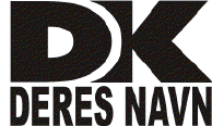 DK skilt med Deres navn