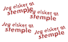 Eksempler p� personlige stempler.