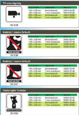 Badeland - Piktogrammer til enhver anvisning og lejlighed