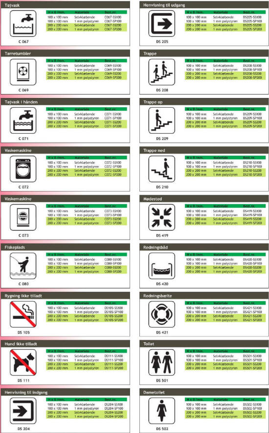 Søtransport - Piktogrammer til enhver anvisning og lejlighed