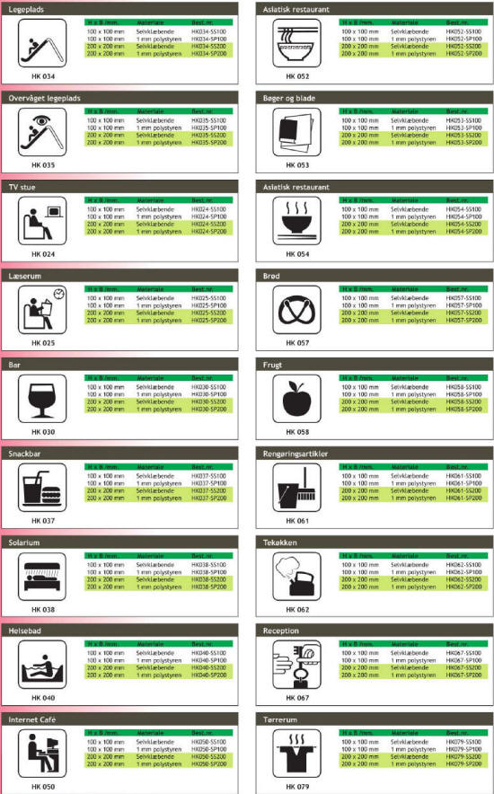 Søtransport - Piktogrammer til enhver anvisning og lejlighed