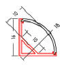 Dess.: 210-170002-128 Alu-profil 2,5 m..