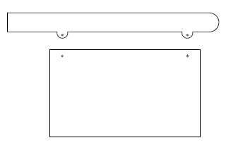 Galgeskilte med tekster og logo i folie og gravering
