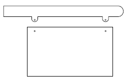 Galgeskilte med tekster og logo i folie og gravering