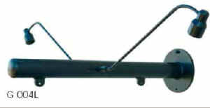 Galge 004L med direkte belysning - Galgeskilte med tekster og logo i folie og gravering