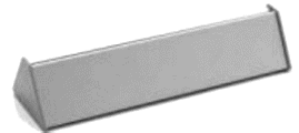Classic - trekantet dobbeltsidet bordskilt, 31 x 200 mm., 62 x 200 mm